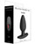 Electrastim Silicone Noir Rocker Butt Plug - Medium
