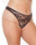 Stretch Lace High Leg Thong Black Os/Xl