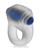 Hunkyjunk Revring Cock Ring With Vibe - Clear With Blue Vibe