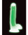 Curve Toys Lollicock 7" Glow In The Dark Silicone Dildo With Balls - Green