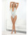 Scallop Lace & Mesh Teddy With Front Cut Outs Mint Lg