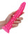 Shots Realrock 10" Slim Dildo Glow In The Dark - Neon Pink