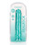 Shots Realrock Realistic Crystal Clear 11" Straight Dildo - Turquoise