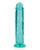 Shots Realrock Realistic Crystal Clear 11" Straight Dildo - Turquoise