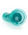 Shots Realrock Realistic Crystal Clear 11" Straight Dildo - Turquoise