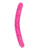 Shots Realrock 15" Double Dong Glow In The Dark - Neon Pink