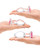 Glas 3 Pc Heart Jewel Glass Anal Training Kit