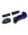 Glas 4" Rechargeable Vibrating Dotted G Spot/P Spot Plug - Blue