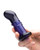 Glas 4" Rechargeable Vibrating Dotted G Spot/P Spot Plug - Blue