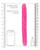 Shots Realrock 12" Double Dong Glow In The Dark - Neon Pink