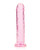 Shots Realrock Crystal Clear 7" Straight Dildo With Suction Cup - Pink