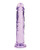 Shots Realrock Crystal Clear 7" Straight Dildo With Suction Cup - Purple
