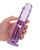 Shots Realrock Crystal Clear 7" Straight Dildo With Suction Cup - Purple