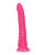 Shots Realrock 8" Slim Dildo Glow In The Dark - Neon Pink