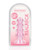 Shots Realrock Crystal Clear 5.5" Curvy Dildo/Butt Plug - Pink