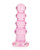 Shots Realrock Crystal Clear 5.5" Curvy Dildo/Butt Plug - Pink