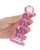 Shots Realrock Crystal Clear 5.5" Curvy Dildo/Butt Plug - Pink