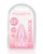 Shots Realrock Crystal Clear 3.5" Anal Plug - Pink