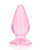 Shots Realrock Crystal Clear 3.5" Anal Plug - Pink