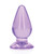 Shots Realrock Crystal Clear 4.5" Anal Plug - Purple