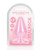 Shots Realrock Crystal Clear 4.5" Anal Plug - Pink