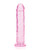 Shots Realrock Crystal Clear 8" Straight Dildo With Suction Cup - Pink
