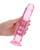 Shots Realrock Crystal Clear 8" Straight Dildo With Suction Cup - Pink