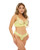 Noell Underwire Lace & Ruffle Bra With G-String Daiquiri Green L/Xl