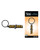 Wood Rocket She/Her Keychain - Black/Gold