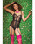 Powernet Fully Boned Corset With Lace-Up Back Black Xl