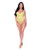 Love Star High Leg Teddy With Snap Crotch Chartreuse S/M
