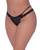 Ooh La Lace Cross Strap Split Crotch Tanga Panty Black Qn