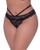 Ooh La Lace Peek-A-Boo Cheeky Panty Black Qn