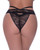 Ooh La Lace Peek-A-Boo Cheeky Panty Black Qn