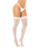 Sheer Thigh High Stockings White O/S