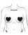 Pastease Premium Melty Heart - Black O/S