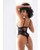 Embroidered Peek A Boo Bodysuit Black L/Xl