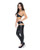 Liquid Onyx Halter Bra & Cutout Pants Black L/Xl