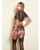 Nothing But Net Fishnet Harness Crop Top, Garter Skirt & G-String Black Md