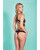 Risky Business All Over Lace Fringe Bra & Panty Black O/S