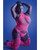 Glow Captivating Halter Bodystocking & G-String Neon Pink Qn