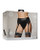 Shots Ouch Vibrating Strap On Thong With Adjustable Garters - Black Xs/S