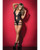 Wet Look Bodysuit With Removable Harness Black Lg