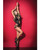 Wet Look Bodysuit With Removable Harness Black Md