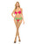 Pink Lipstick Come To Me Bra, Garter Belt & G-String Neon S/M