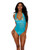 Lace & Mesh Underwire Teddy Turquoise Xxl