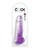King Cock Clear 8" Cock With Balls - Purple