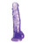 King Cock Clear 8" Cock With Balls - Purple