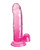 King Cock Clear 7" Cock With Balls - Pink