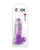 King Cock Clear 7" Cock With Balls - Purple